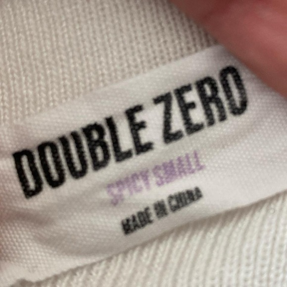 White Ribbed Crop Top - Picture 8 of 9